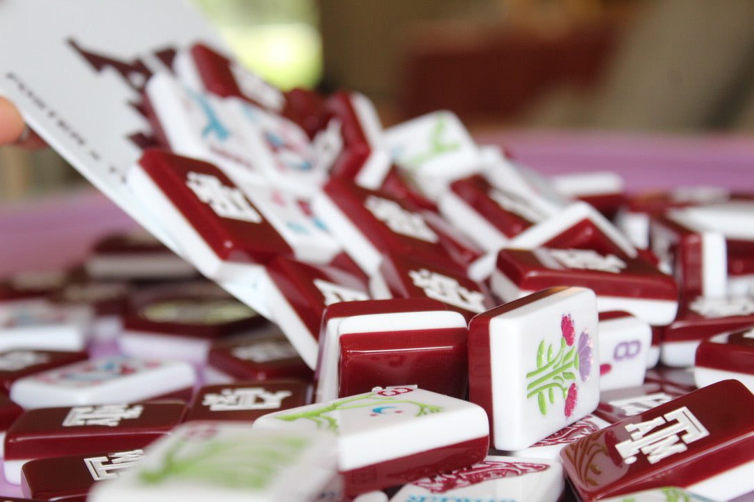 The Gig 'Em Line Mahjong Tiles