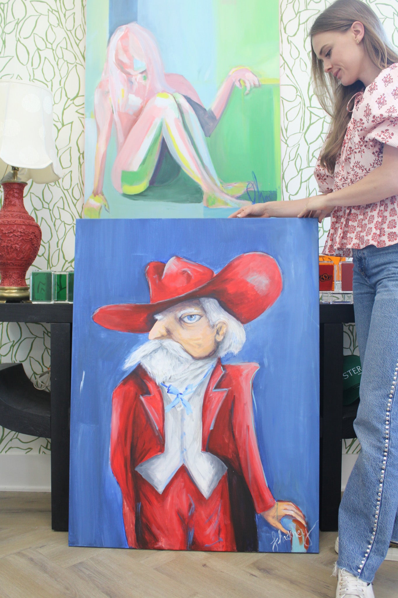 Ole Miss Colonel Reb Painting by Frances Hackney Art