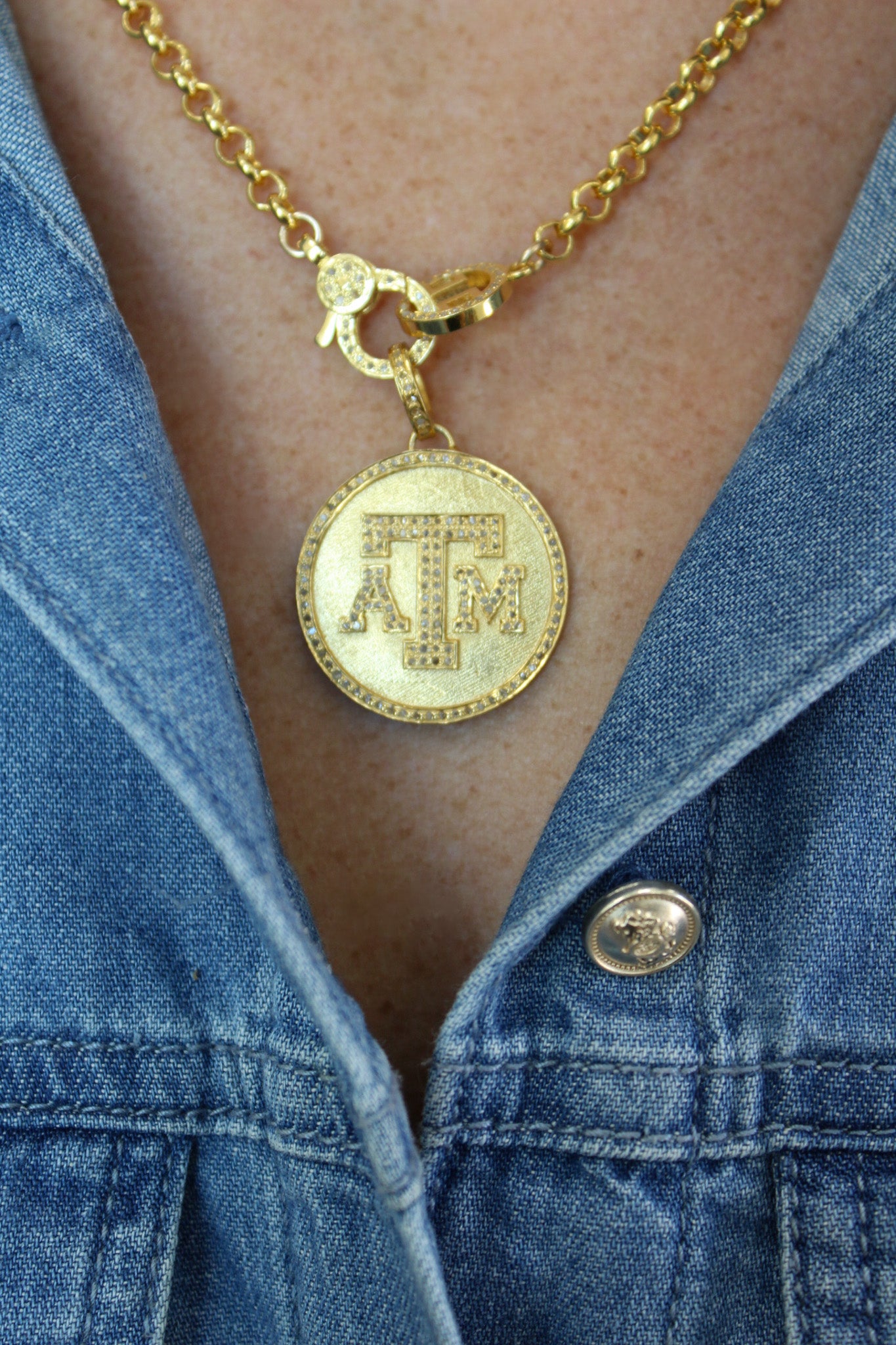 Texas A&M Diamond Pendant