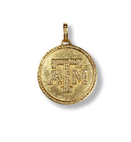 Texas A&M Diamond Pendant