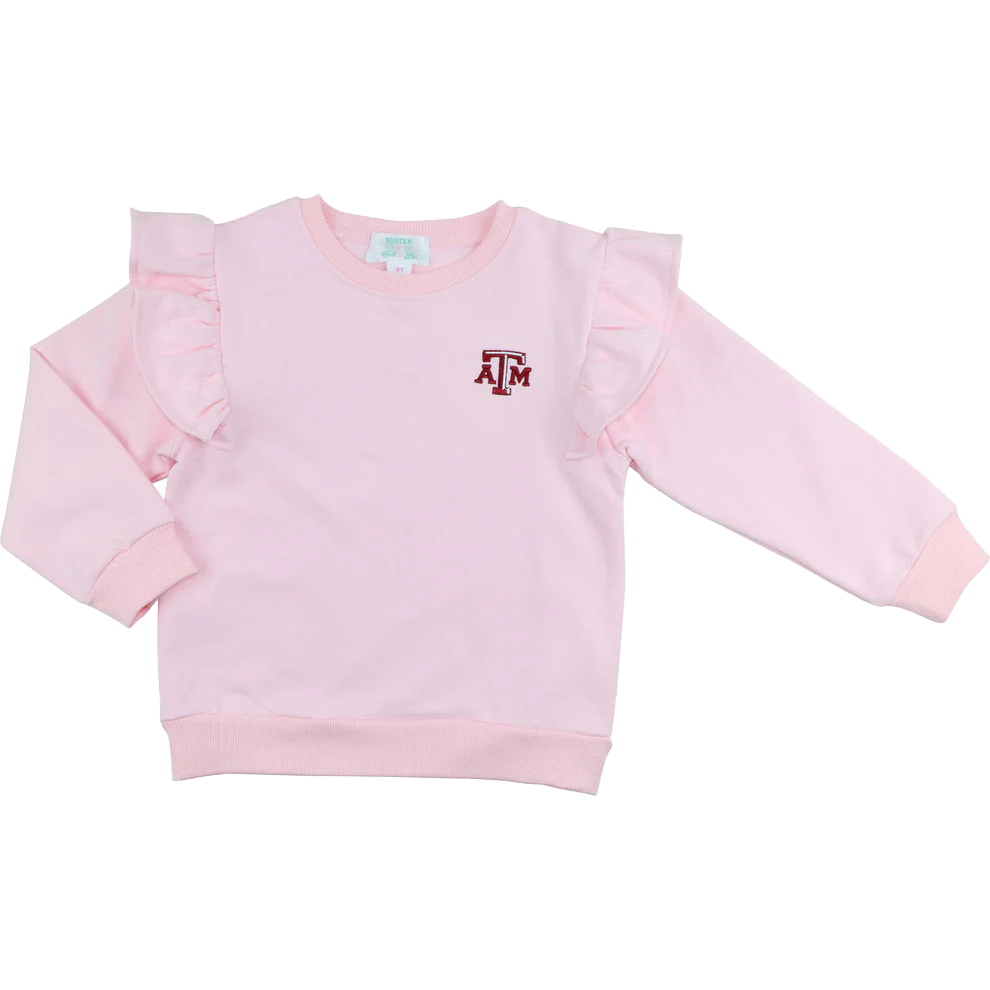 Texas A&M Girl's Ruffle Sweatshirt