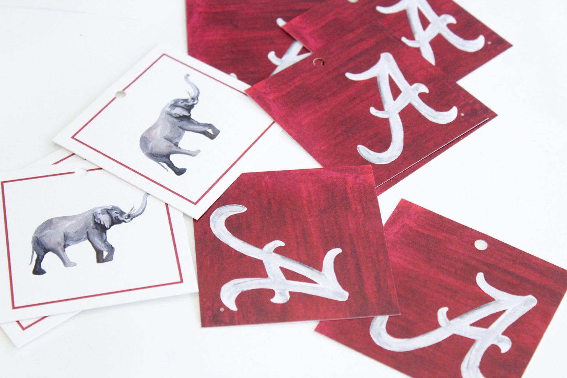 Alabama A logo gift tag