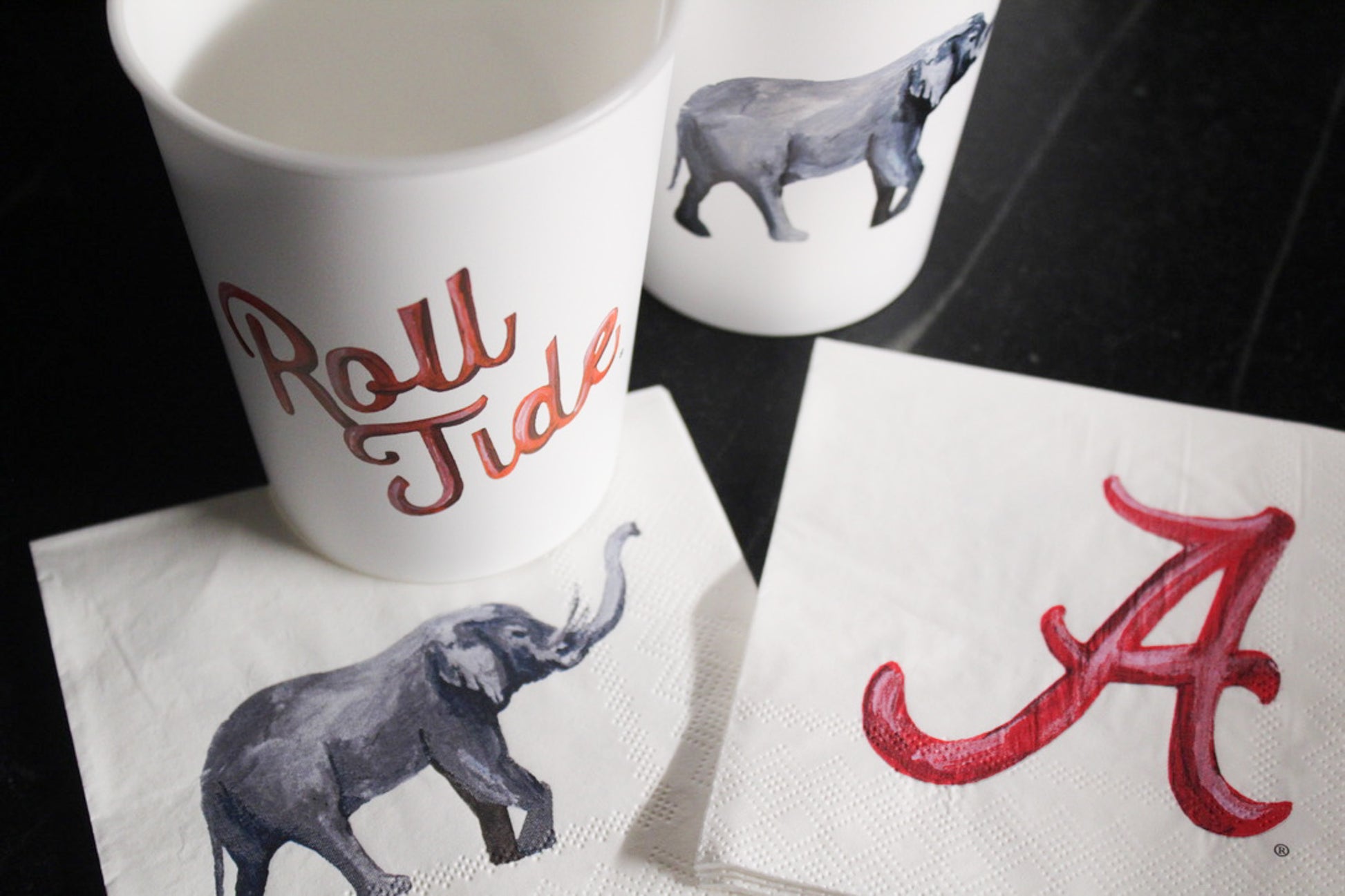 University of Alabama Elephant Napkin Set
