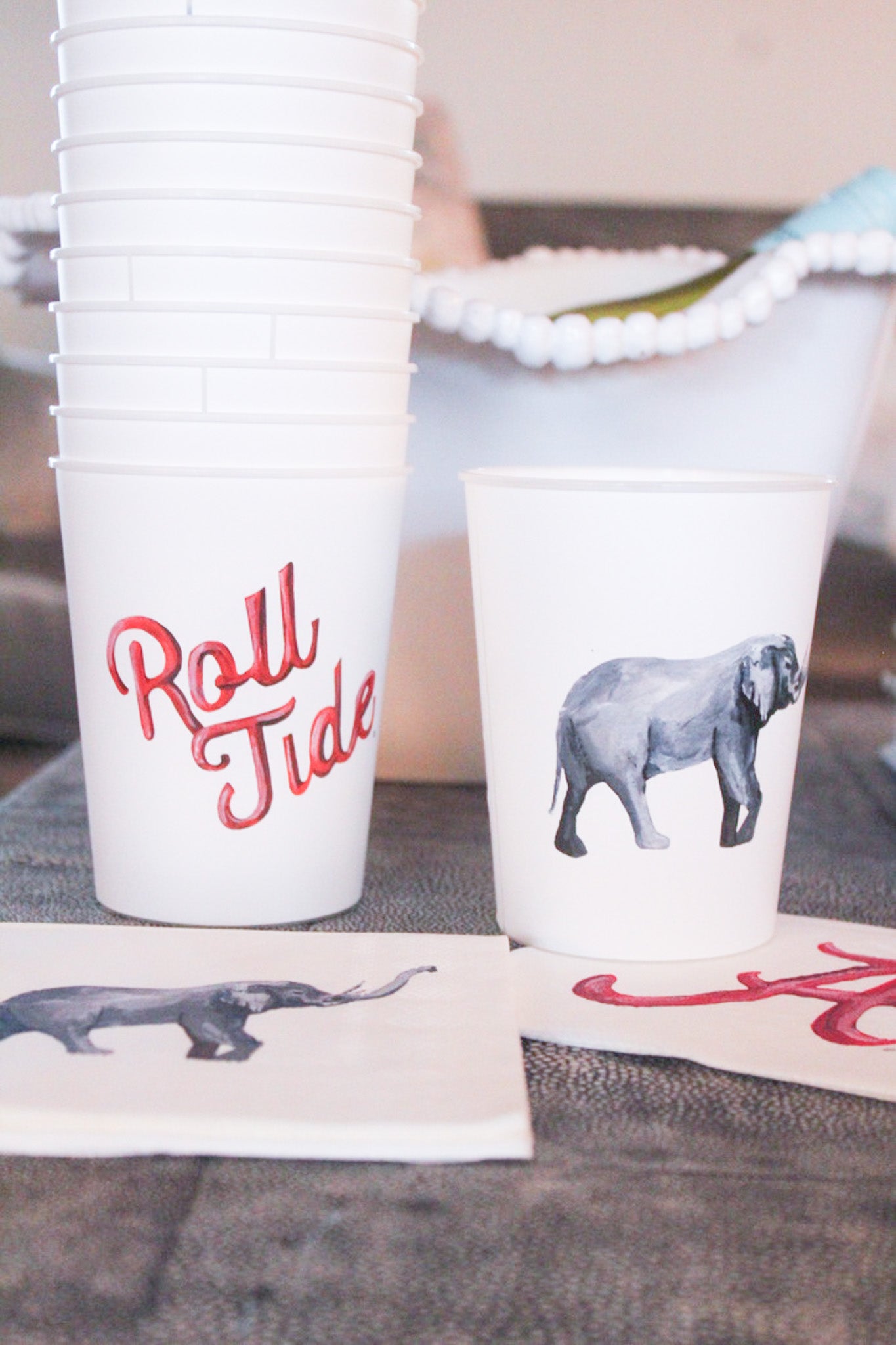 University of Alabama Elephant Napkin Set