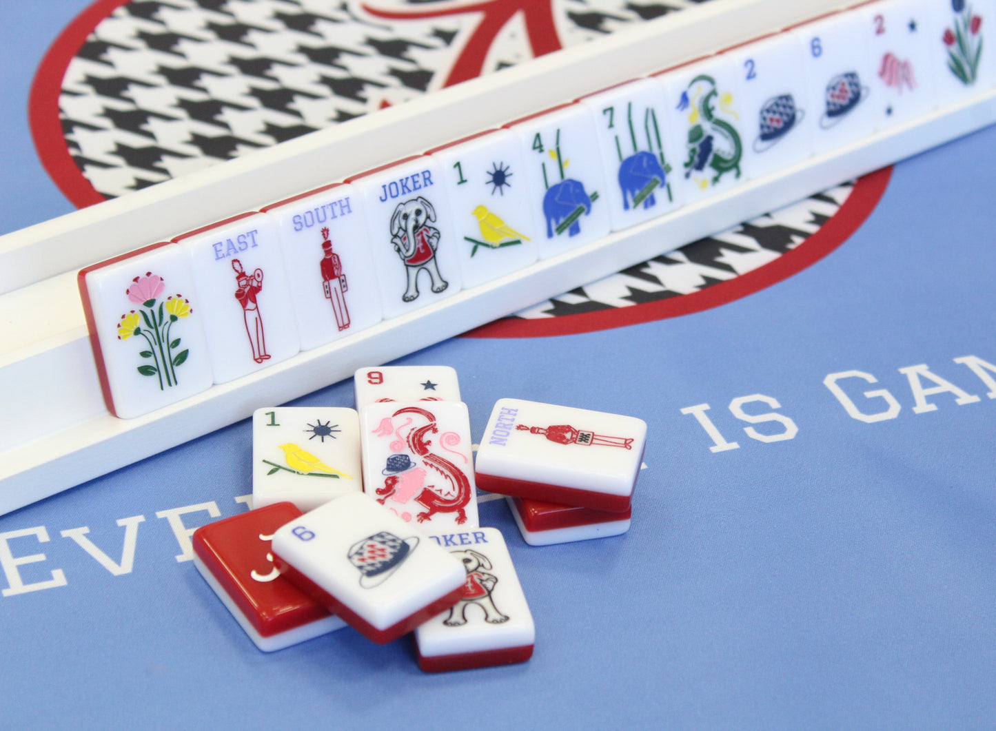 The Roll Tide Line Mahjong Tiles