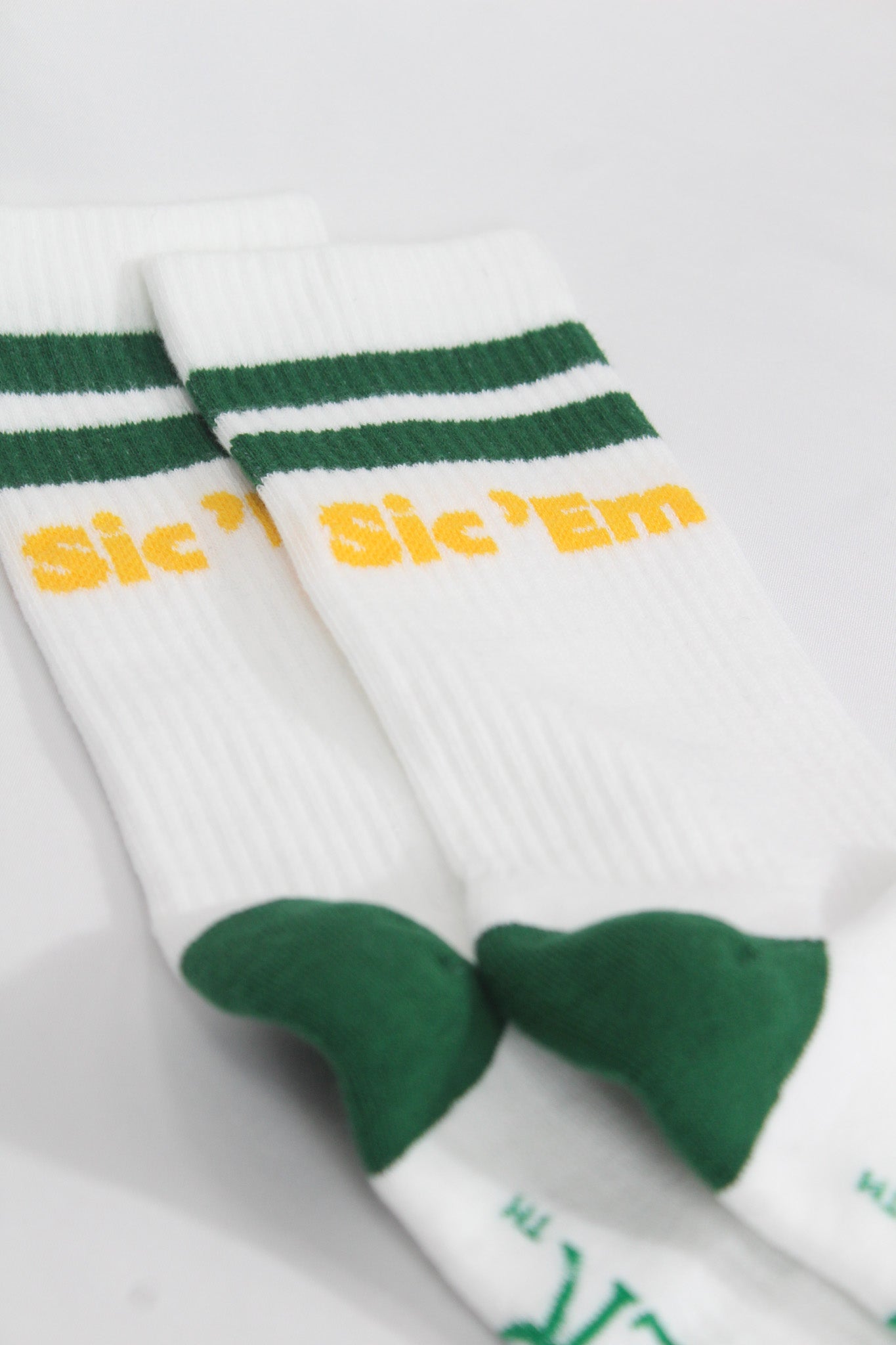 Baylor Sic 'Em Collegiate Retro Crew Socks