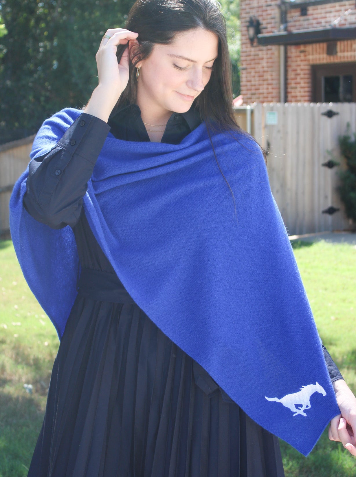 SMU Cashmere Poncho