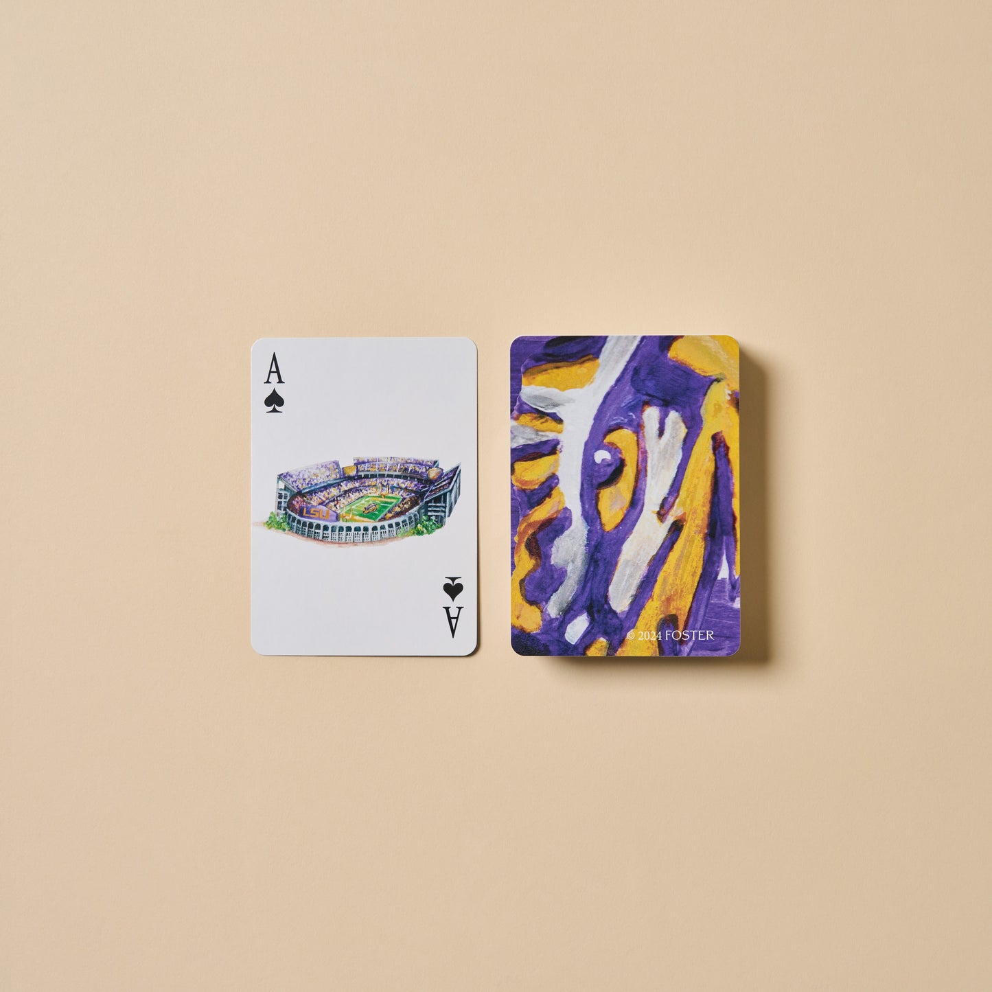 LSU playing cards