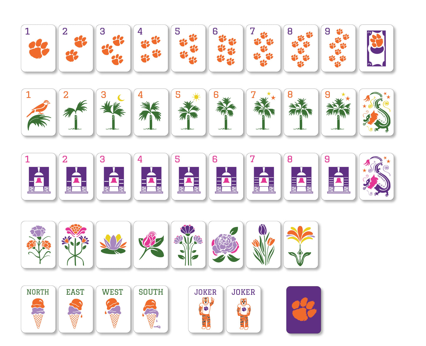 Clemson Mahjong Bundle