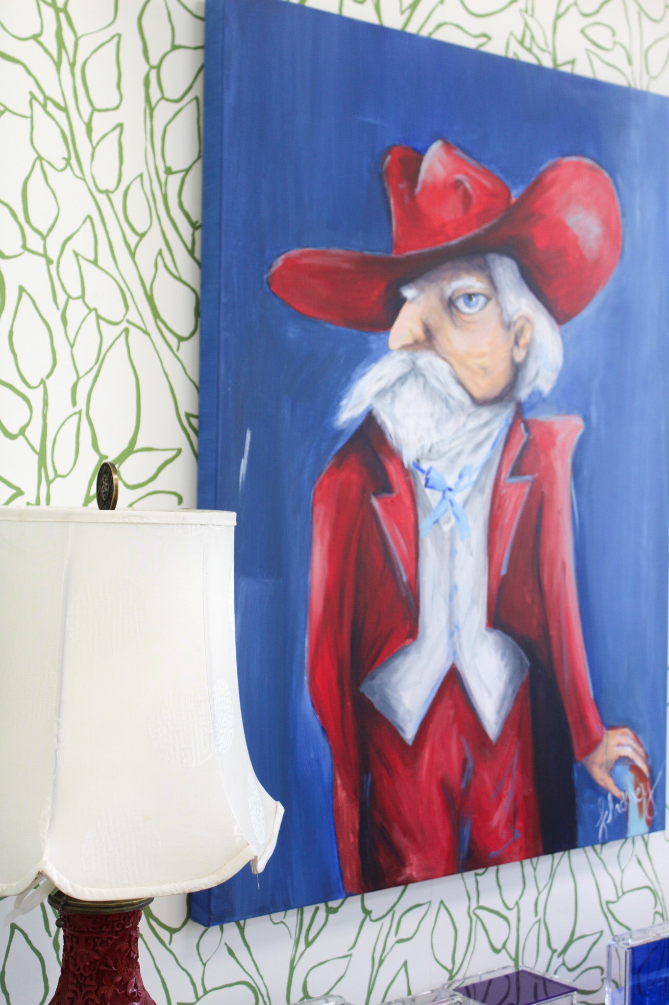 Ole Miss Colonel Reb Painting by Frances Hackney Art