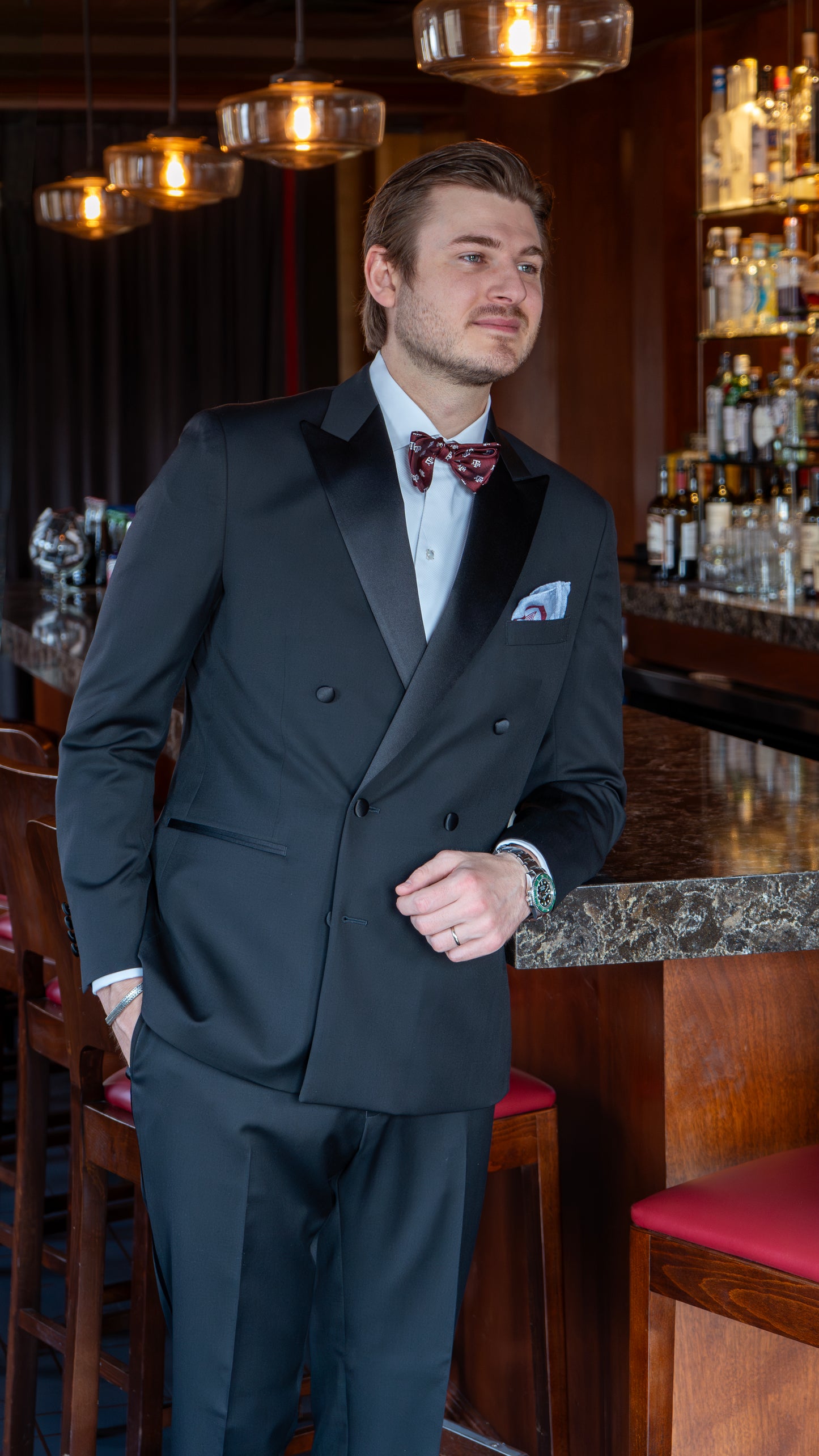 Texas A&M Men's Silk Bow Tie