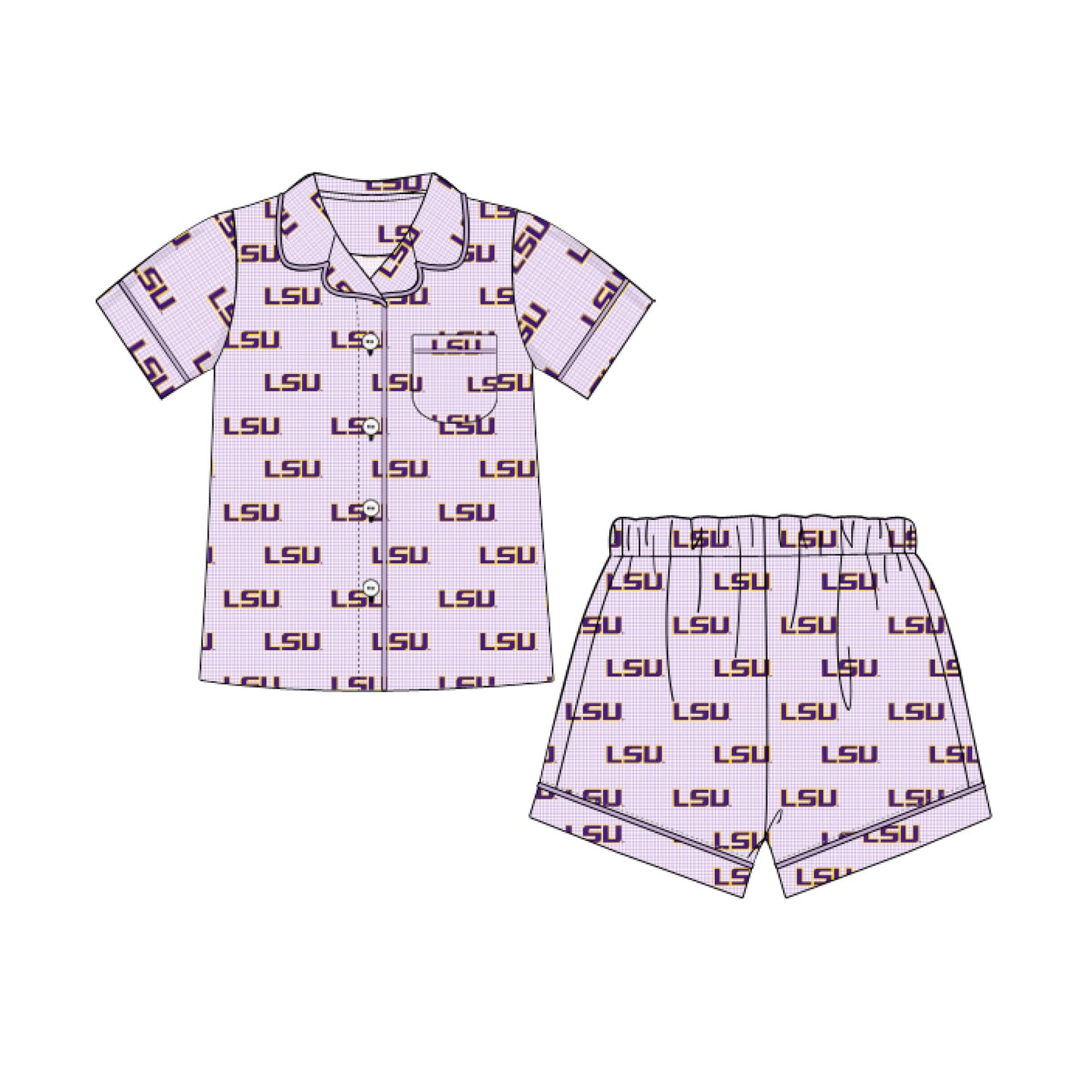LSU Shorty Pajama