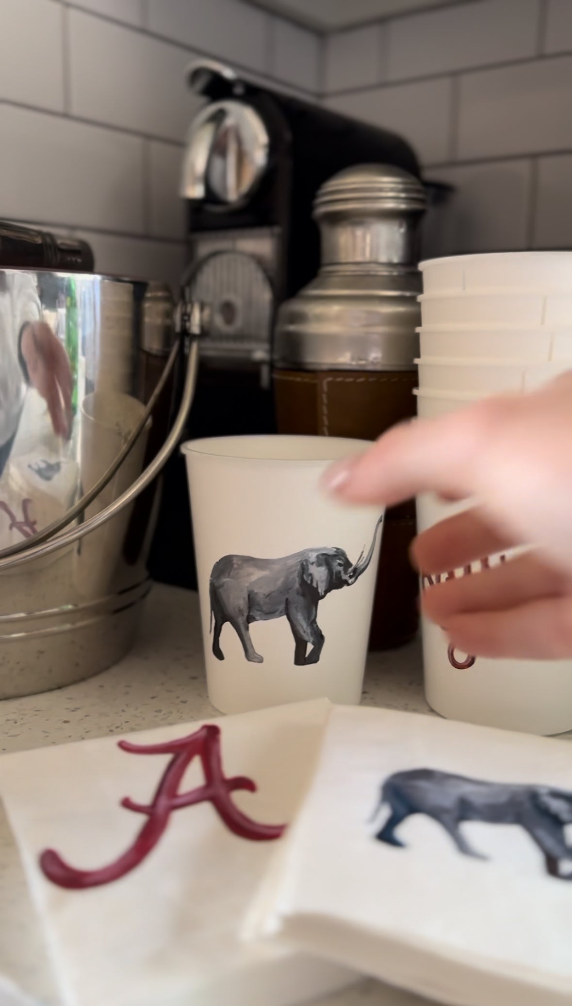 Alabama Roll Tide Cup Set