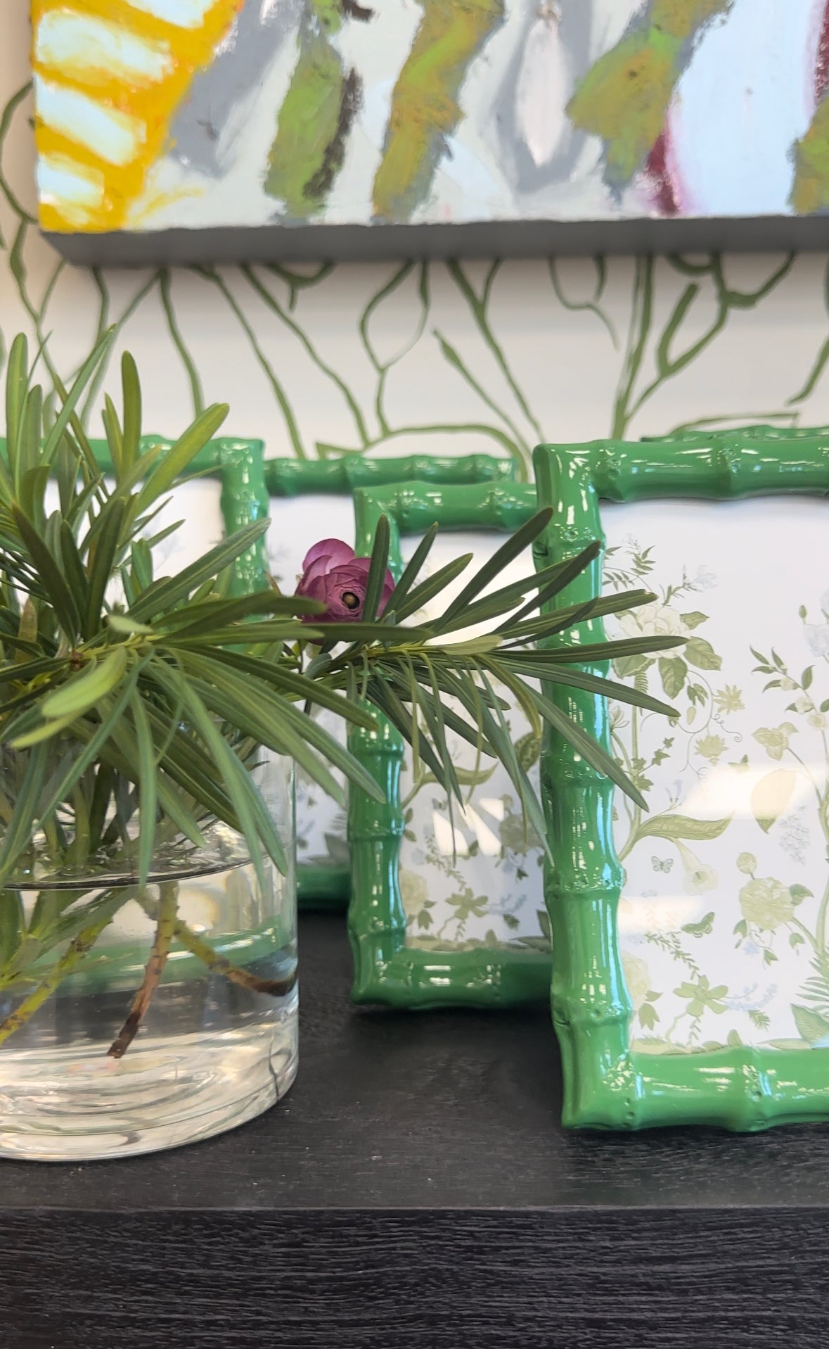 green bamboo picture frames by FOSTER