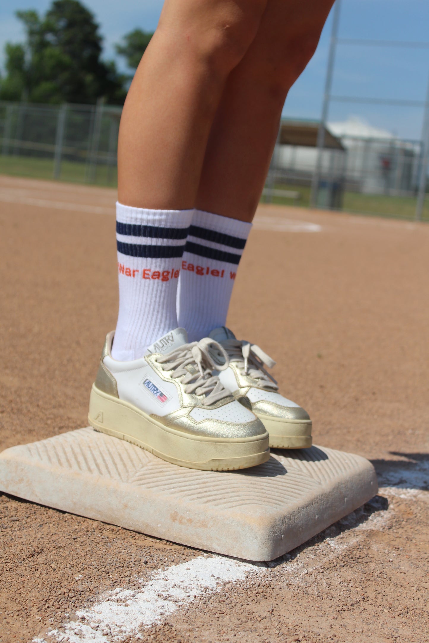 Auburn War Eagle! Collegiate Retro Crew Socks