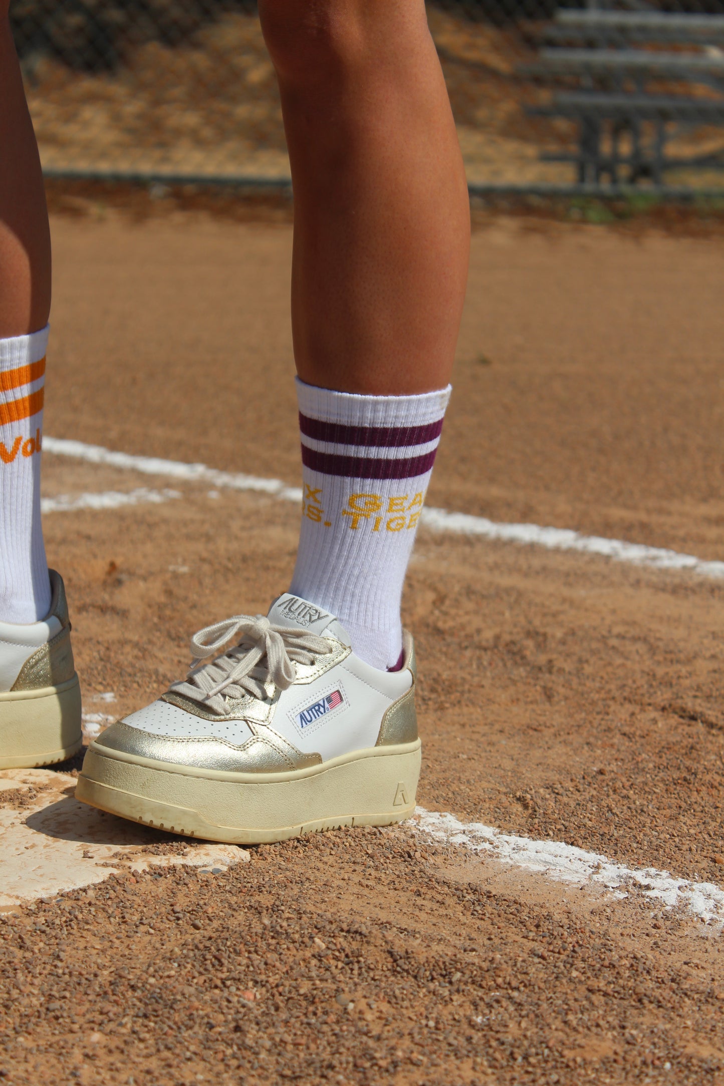 Geaux Tigers LSU Collegiate Retro Crew Socks