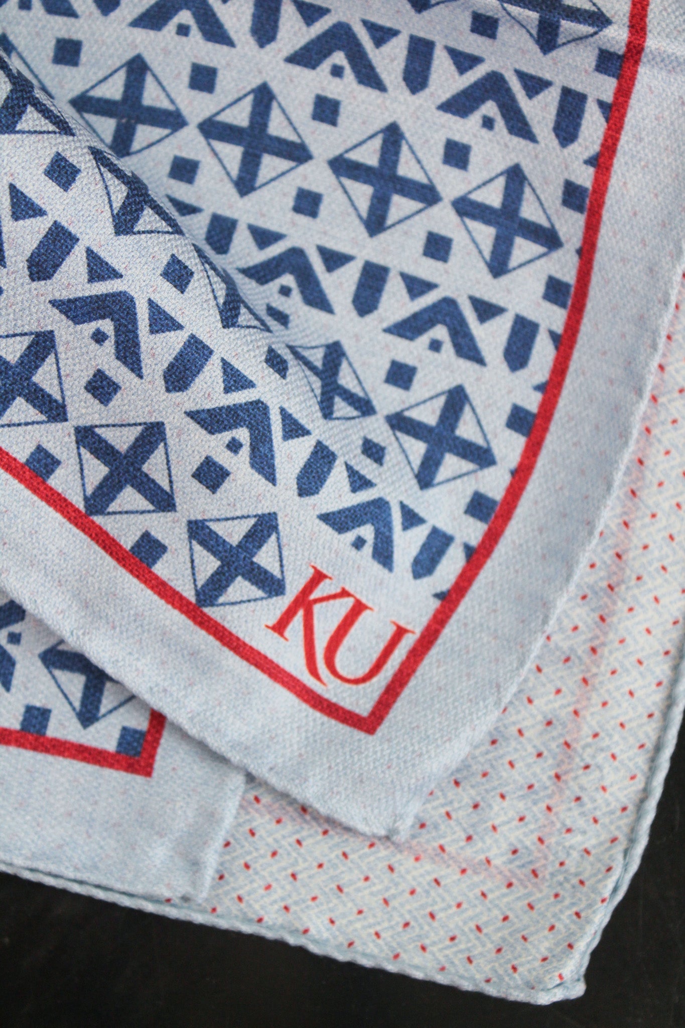 Kansas Men's Silk Pocket Square