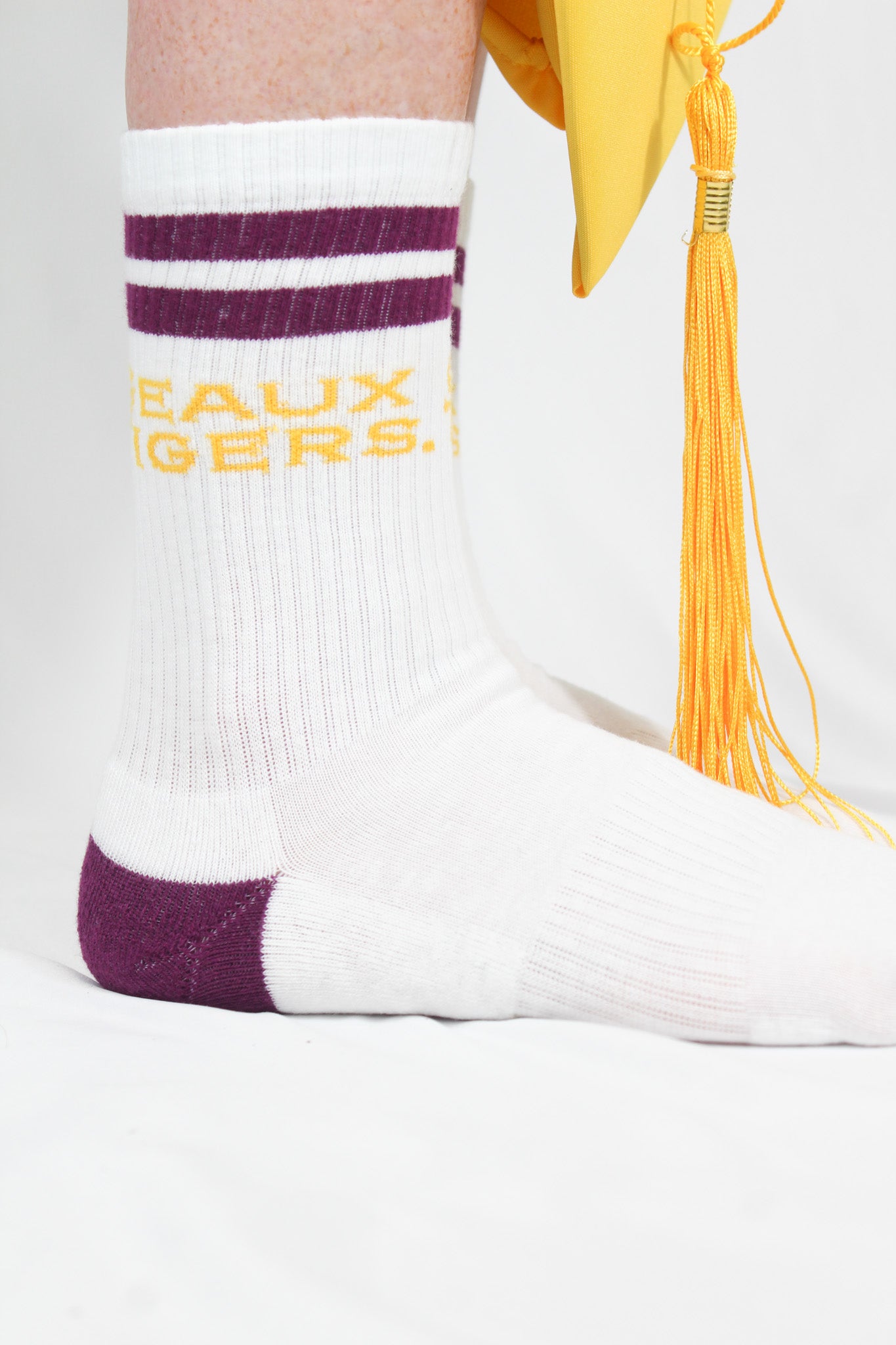 Geaux Tigers LSU Collegiate Retro Crew Socks