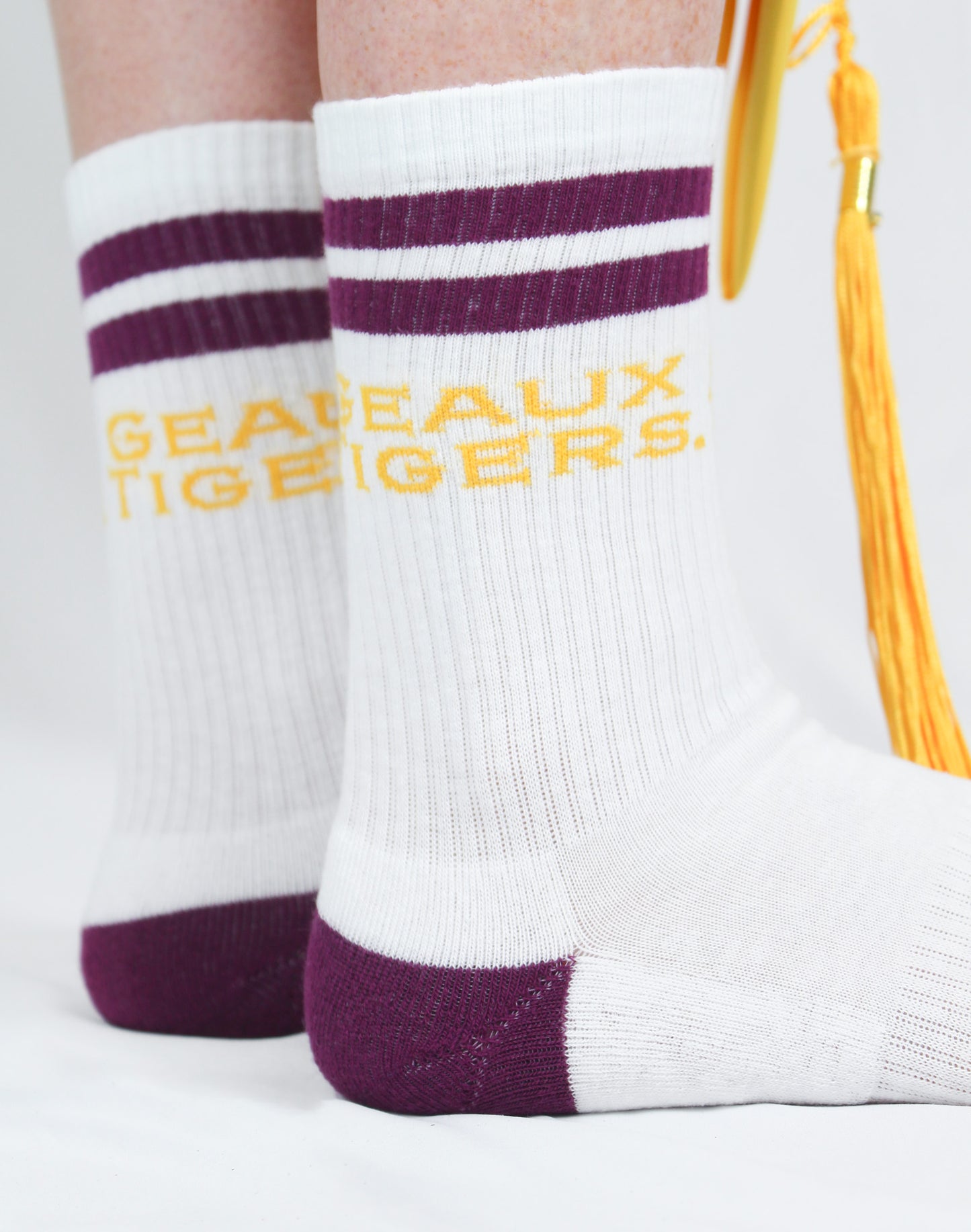 Geaux Tigers LSU Collegiate Retro Crew Socks