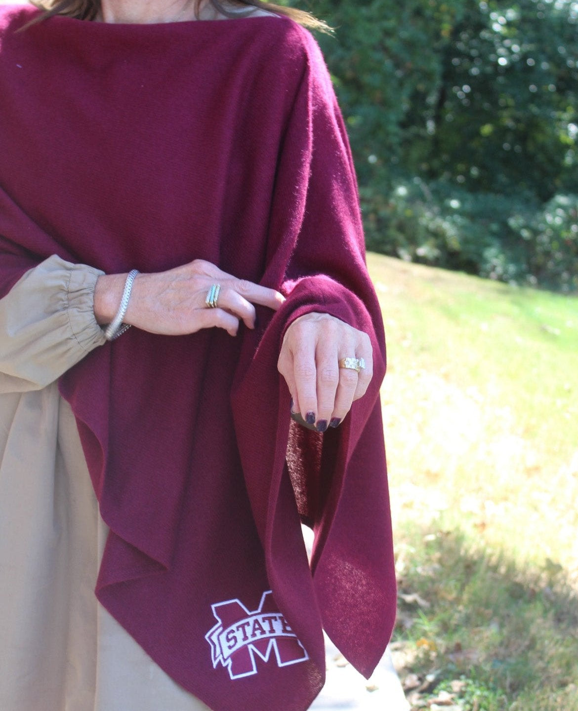 Mississippi State® Cashmere Poncho