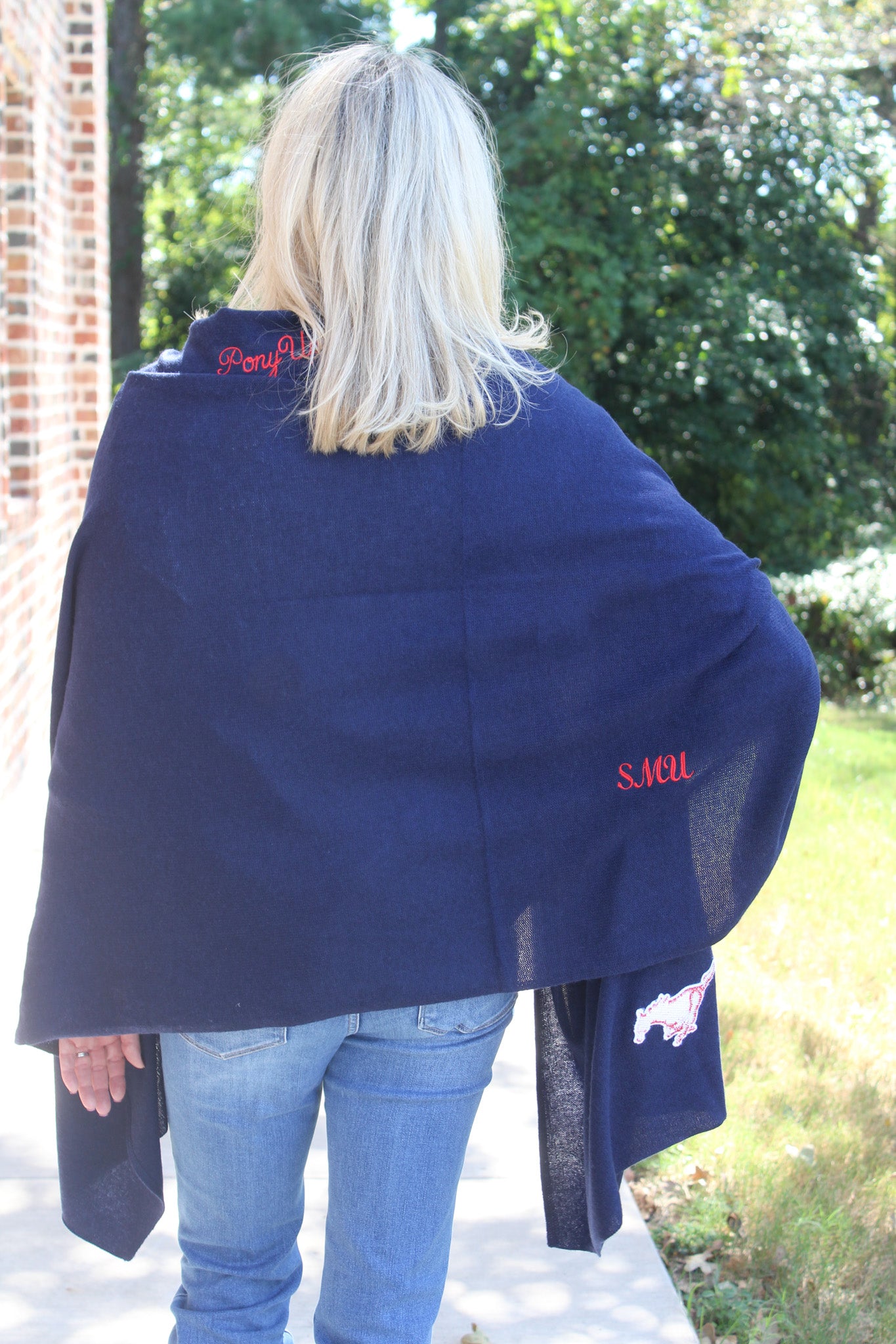 SMU Cashmere Travel Wrap