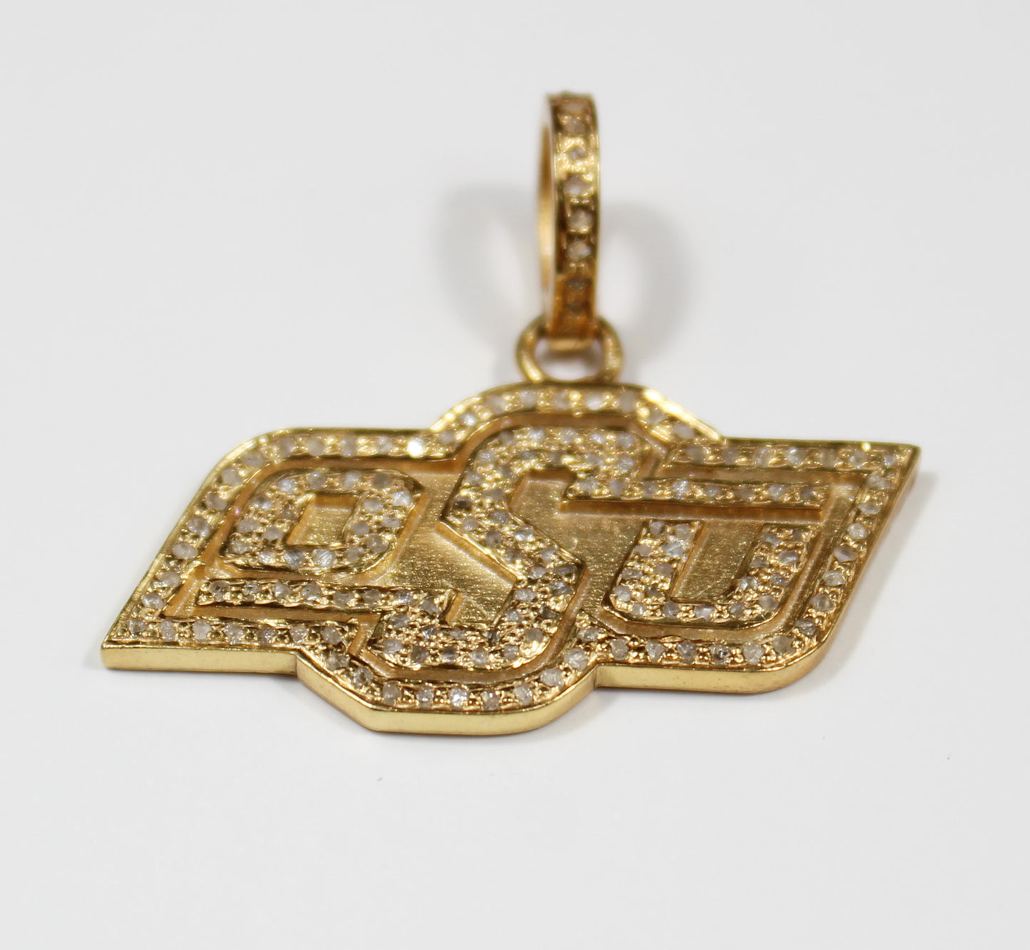 Oklahoma State University (OSU) Diamond Pendant