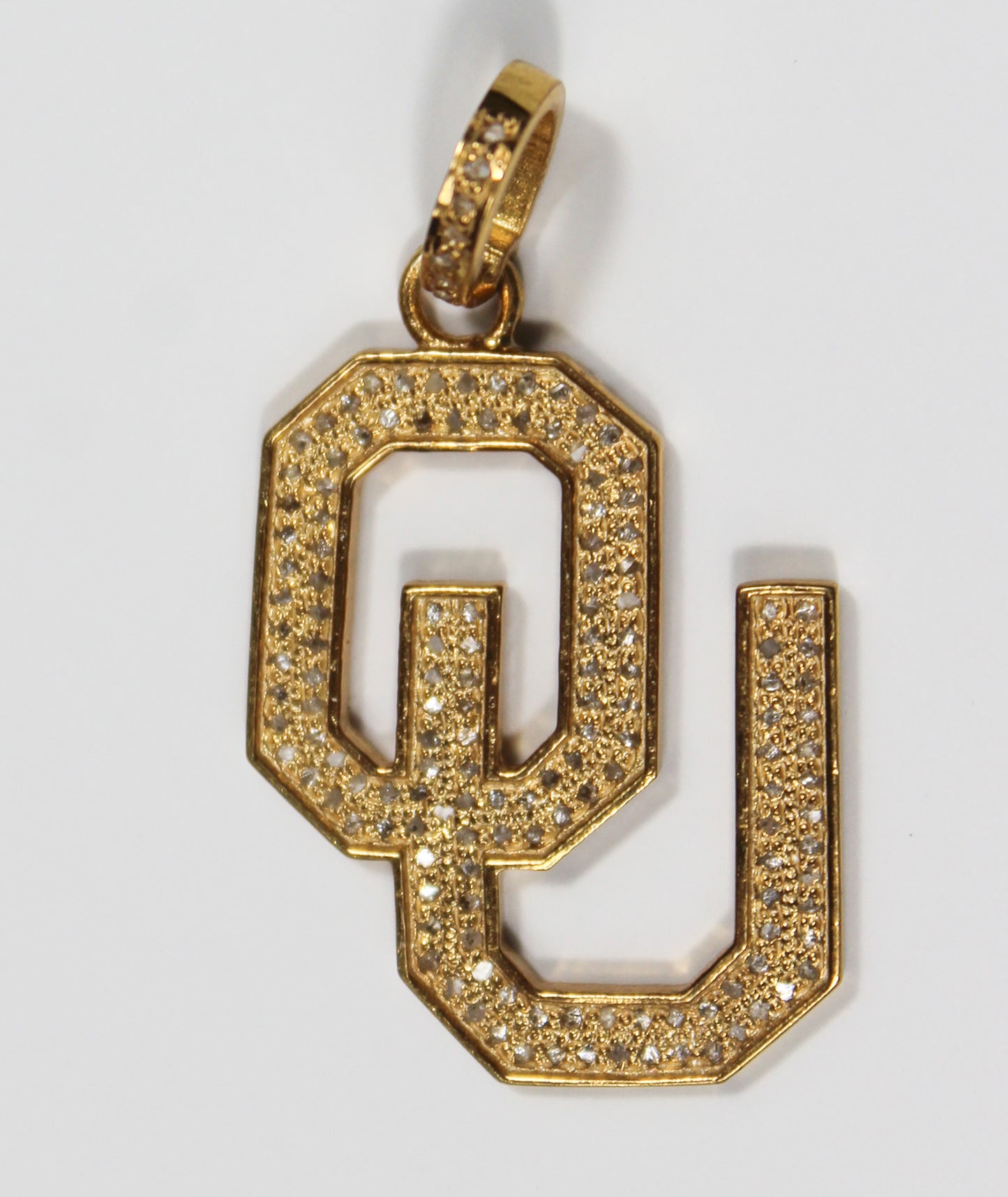 University of Oklahoma (OU) Diamond Pendant