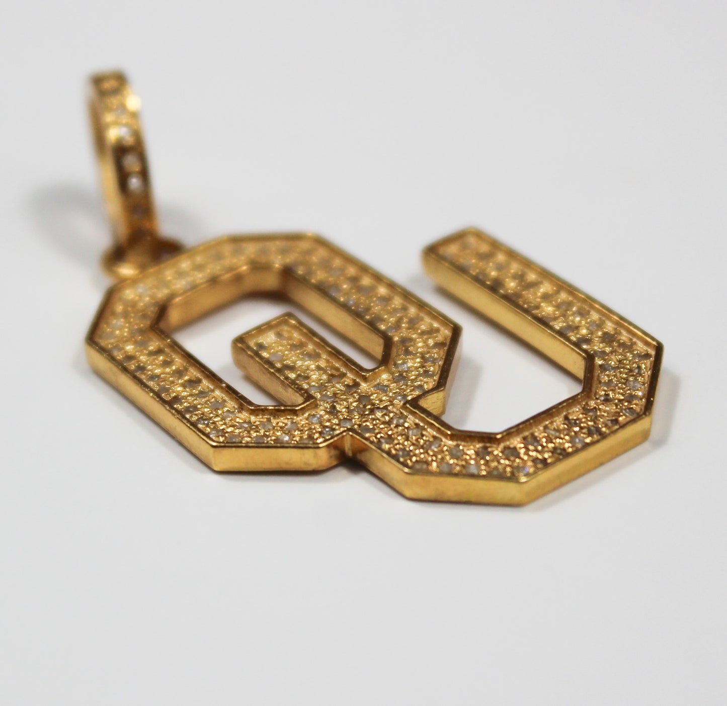 University of Oklahoma (OU) Diamond Pendant