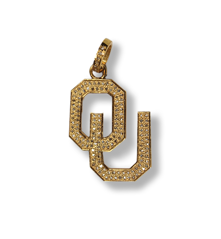 University of Oklahoma (OU) Diamond Pendant