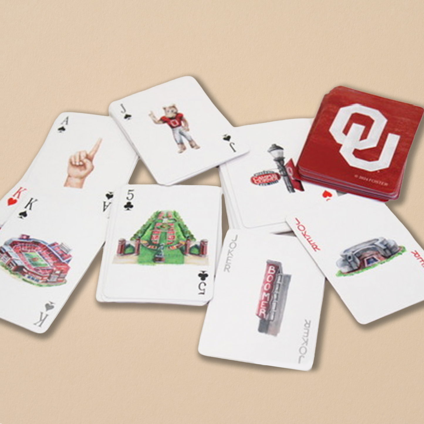 The University of Oklahoma (OU) Playing Cards