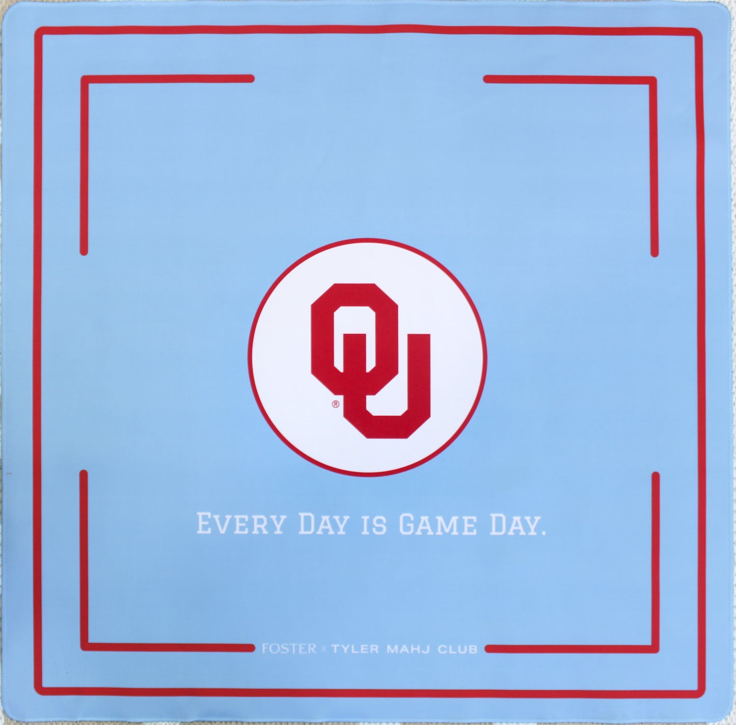 The Boomer Sooner Line Mahjong Mat