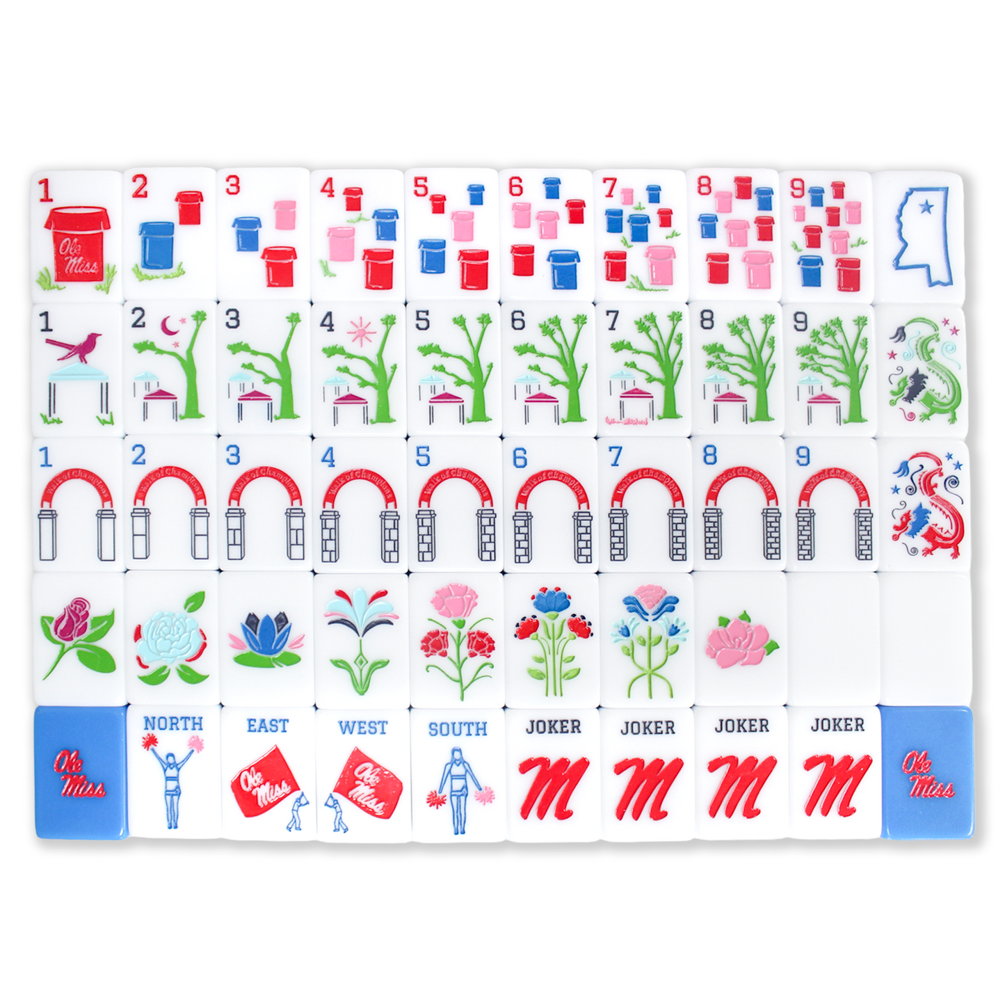 The Hotty Toddy Line Tiles