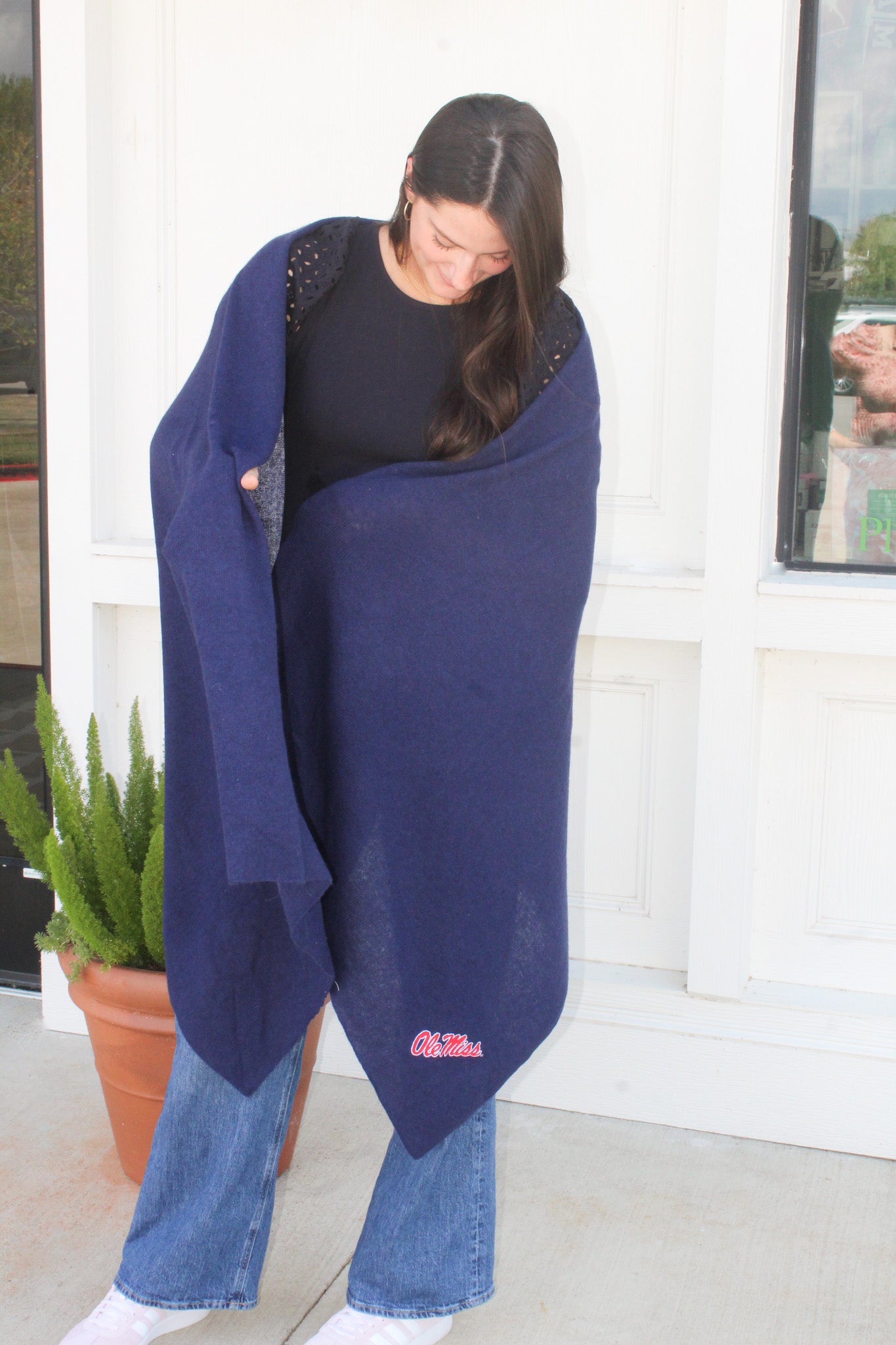 Ole Miss Cashmere Travel Wrap