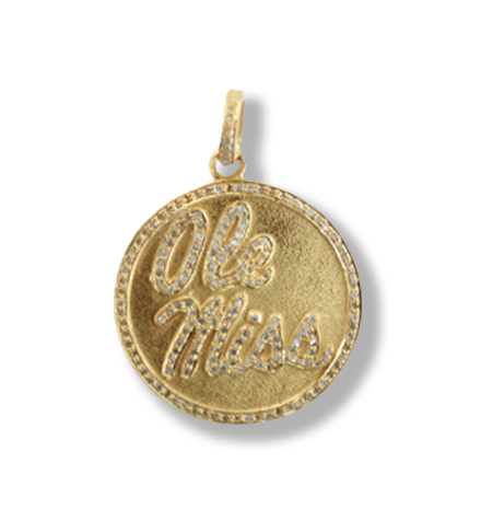 Ole Miss Diamond Pendant