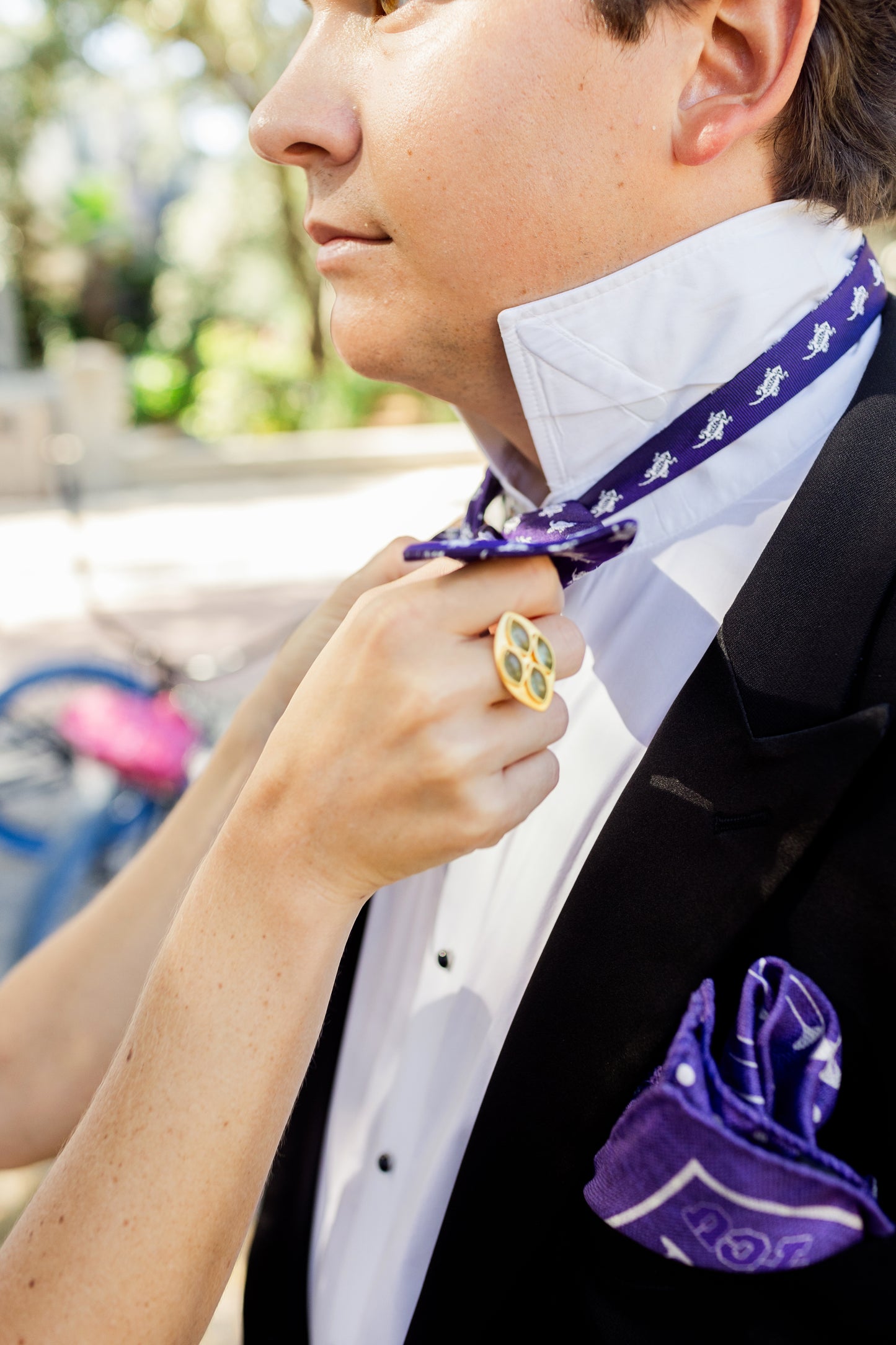 TCU Silk Bow Tie