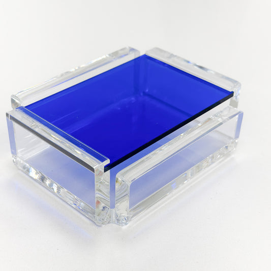 Royal Blue Acrylic Single Deck Card Case