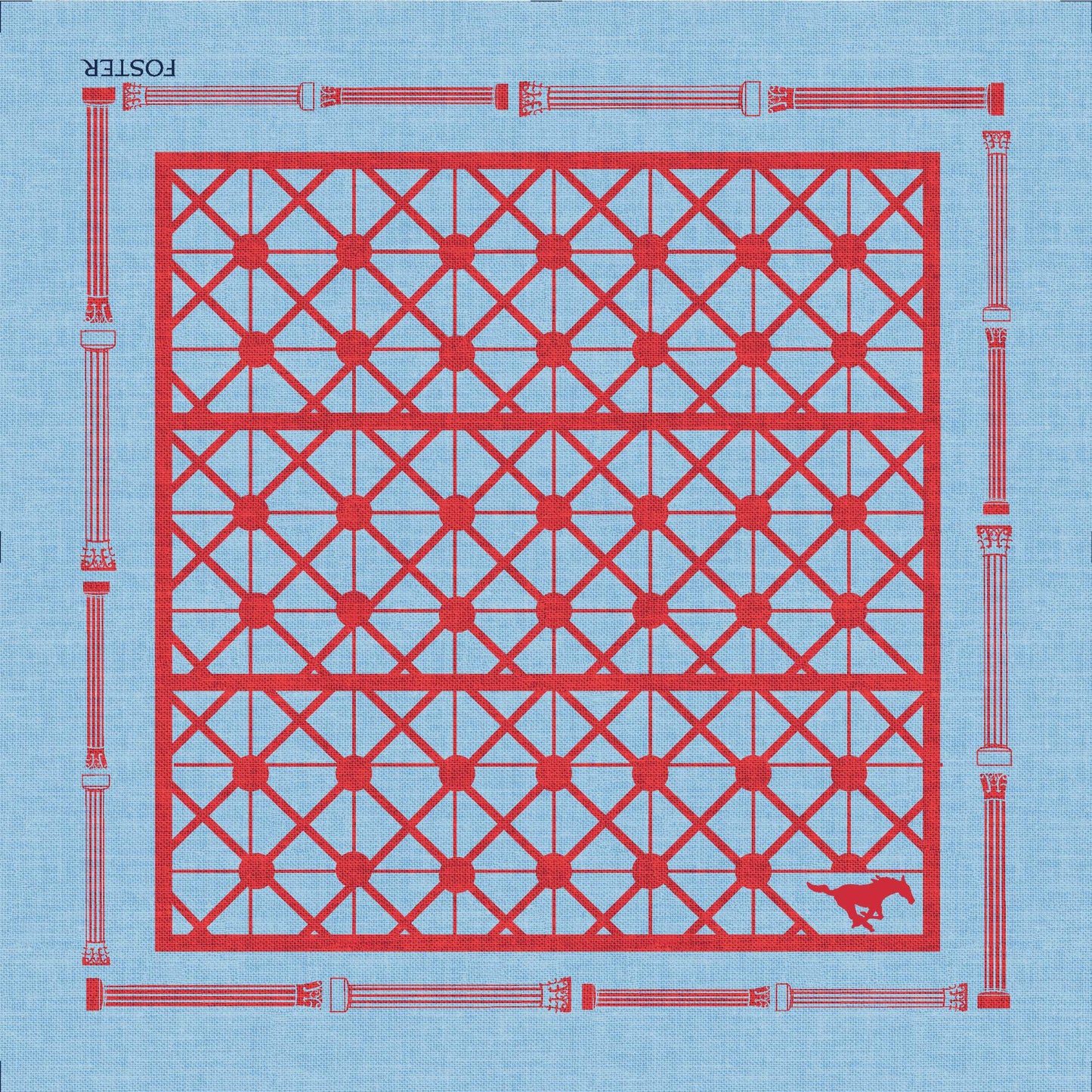 SMU Men's Silk Pocket Square