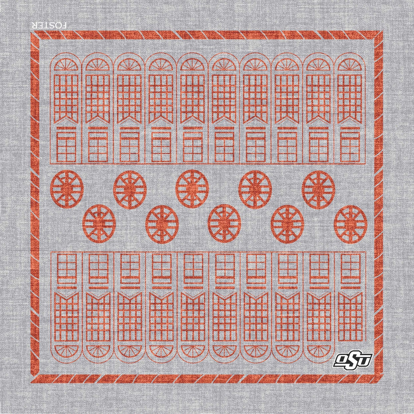 OSU Men's Silk Pocket Square