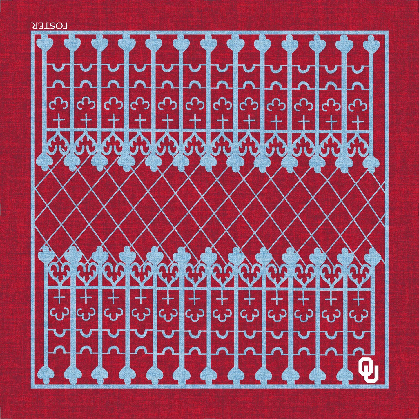OU Men's Silk Pocket Square