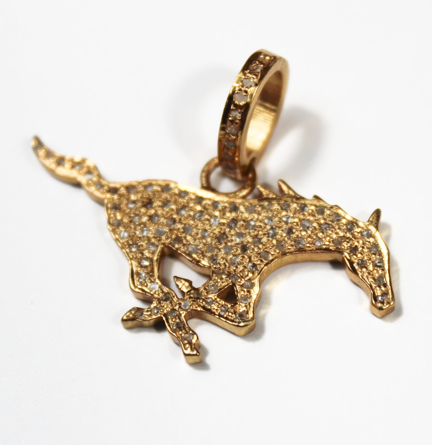 SMU Mustang Diamond Pendant