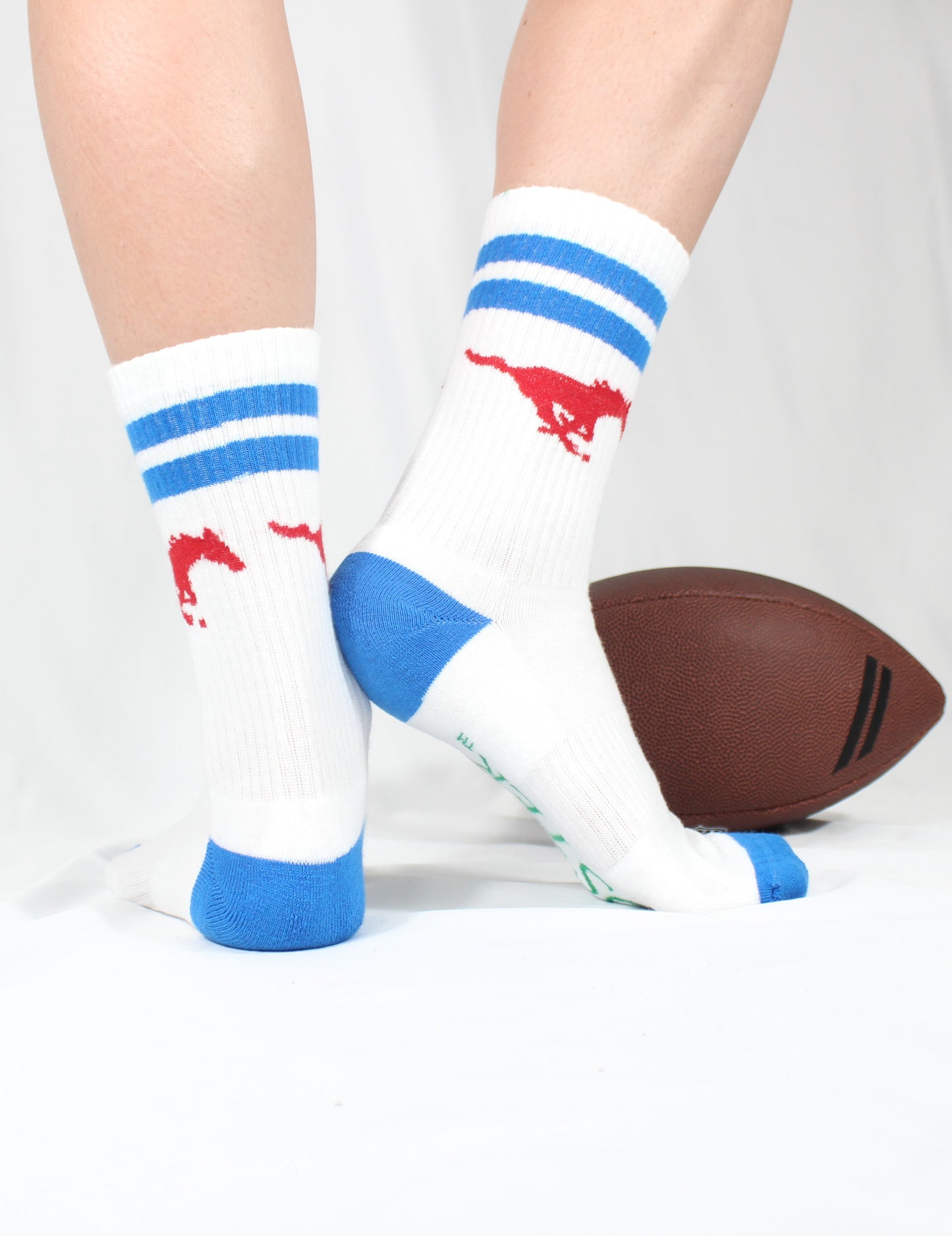 SMU Mustangs Collegiate Retro Crew Socks