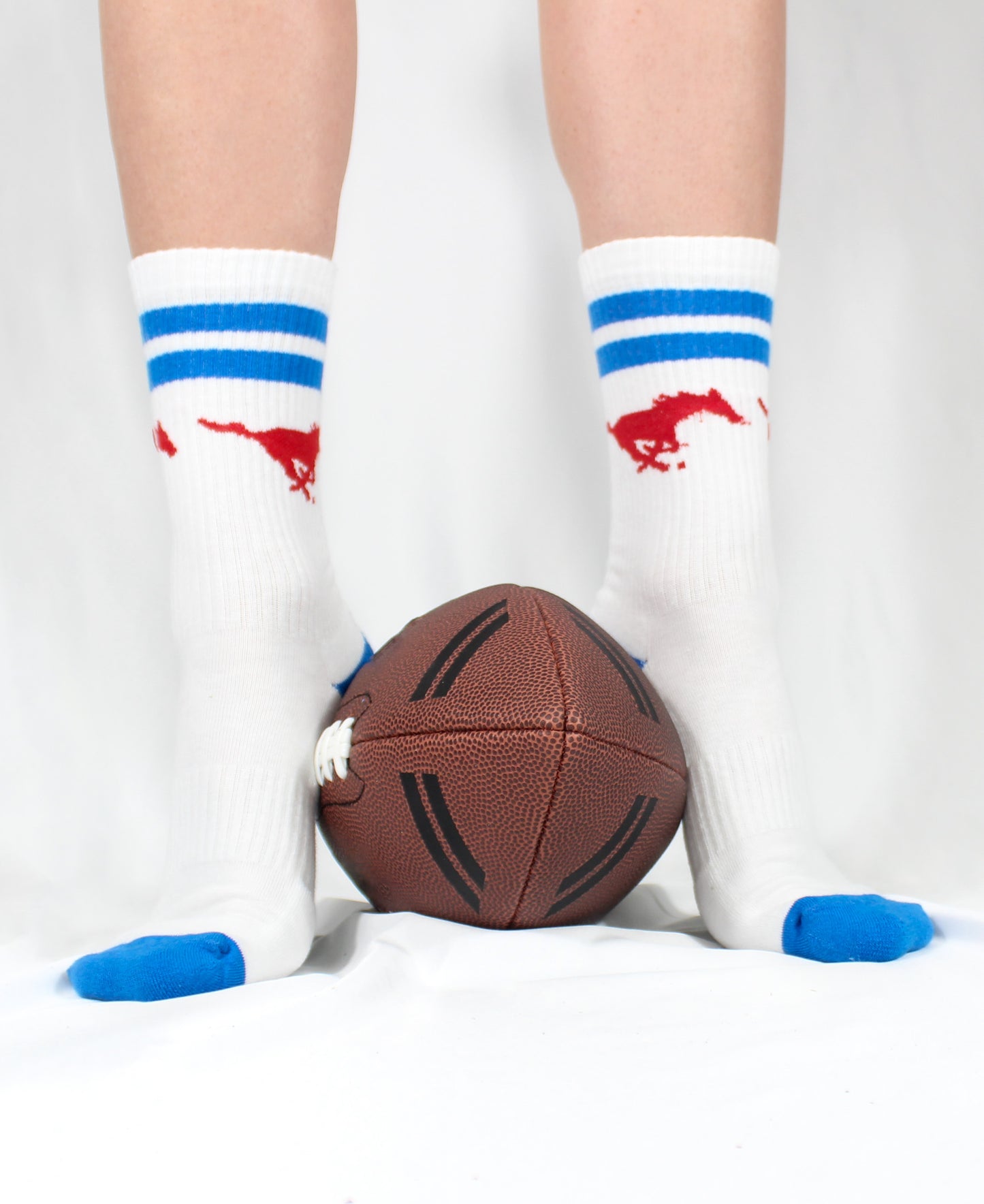 SMU Mustangs Collegiate Retro Crew Socks