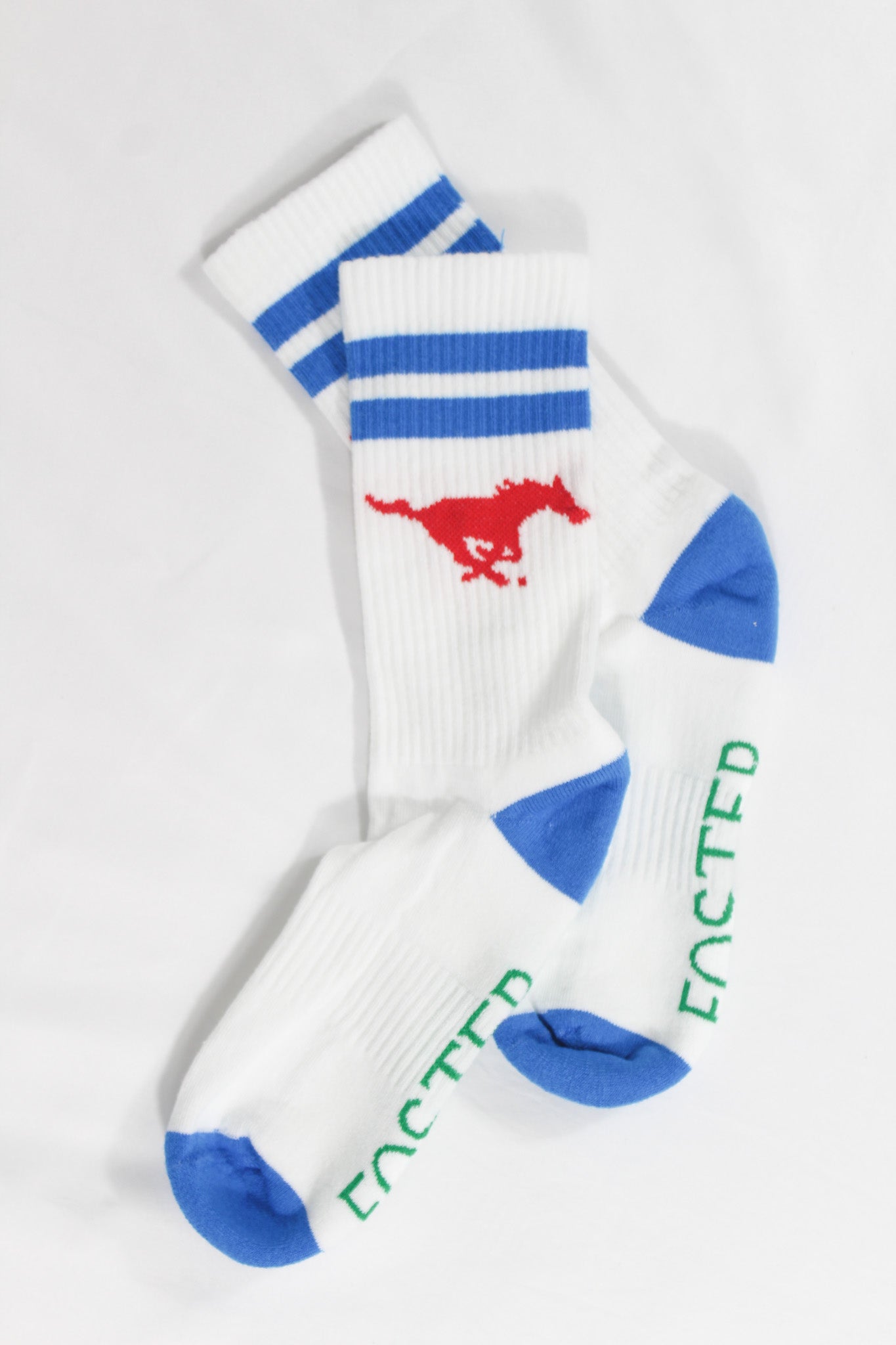 SMU Mustangs Collegiate Retro Crew Socks