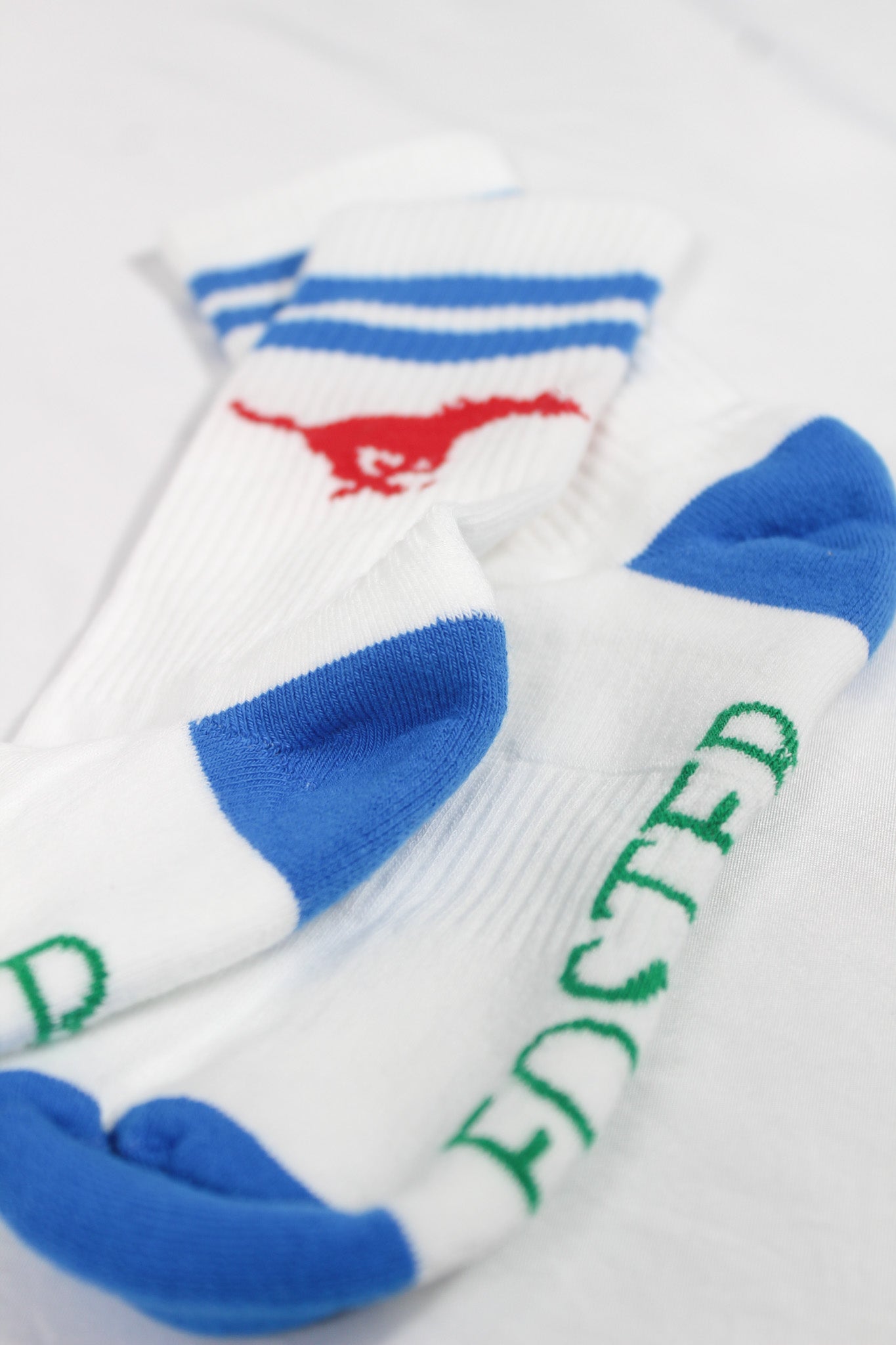 SMU Mustangs Collegiate Retro Crew Socks