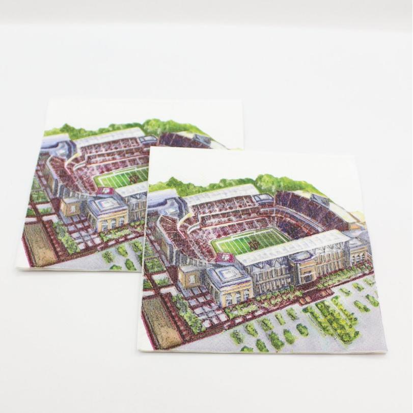 Texas A&M Kyle Field Napkin Set, Set of 20