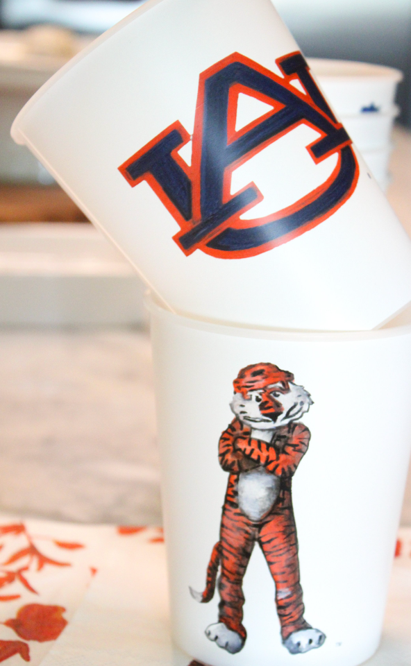 Aubie/Auburn Cup Set