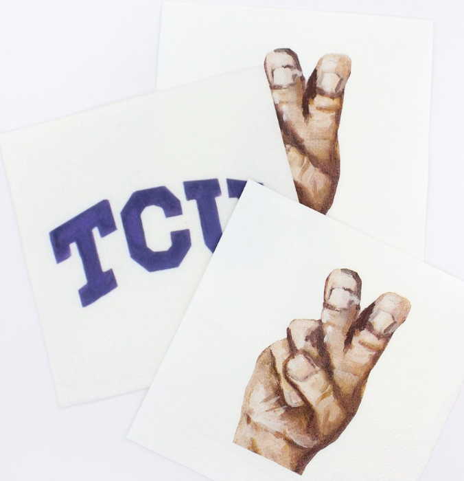 TCU Logo Napkin Set