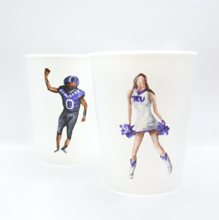 TCU Game Day Cup Set
