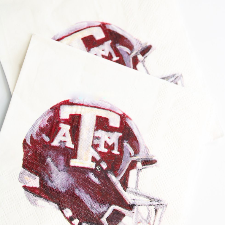 Texas A&M football beverage napkins, set of 20