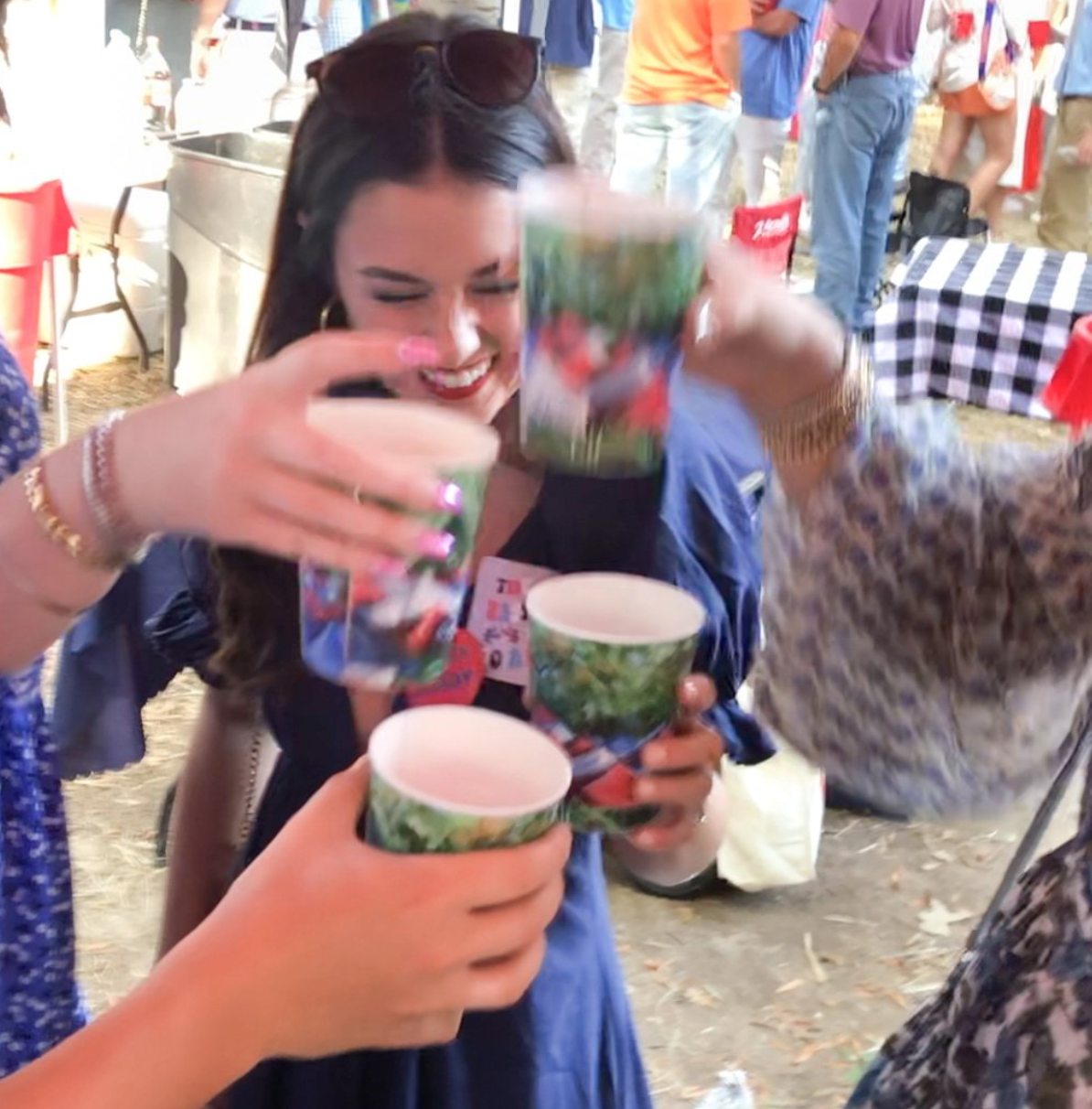 Ole Miss tailgate reusable plastic cups